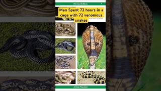 🧔🏻Man who spent 72hours in a cage with 72 venomous snakes 🐍 😲 | neelim kumar khaire #snake