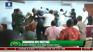 Anambra APC Meeting: Labour Minister, Chris Ngige Escapes Attack