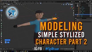 Tutorial Blender Part2 - Modeling Simple Stylized Character - Bahasa Indonesia #carabelajarcepat