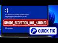 How to FIX KMODE_EXCEPTION_NOT_HANDLED BSOD in WINDOWS 11 FULL GUIDE