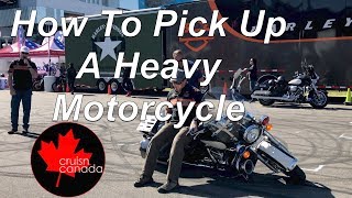 How to Pick Up A Heavy Motorcycle - Presented by Harley Davidson