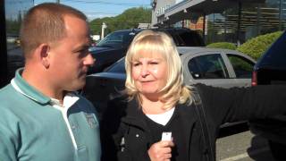 Mrs. Santoro picking up her 2010 Equinox at Loehmann Blasius Chevrolet Cadillac!