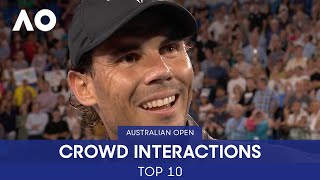 Top 10 Tennis Crowd Interactions | Australian Open