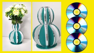 Artesanato Com CD e ROLO de PAPEL - Faça Você mesmo - DIY