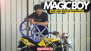 Pasang Velg Magic Boy di Ninja SS || Kuning Ketemu Biru = Cakep