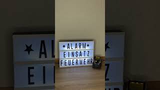 LED Alarmtafel mit Sirene