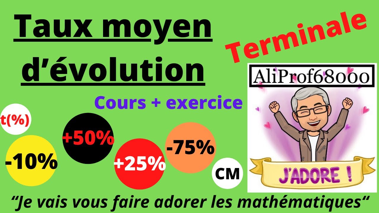 Calculer Un Taux D’évolution Moyen - Terminale - YouTube