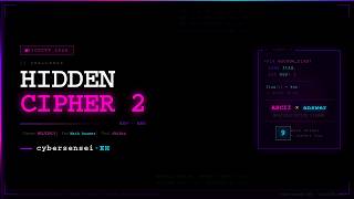 Hidden Cipher 2 | Reverse Engineering | PicoCTF 2026