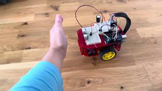Social distancing robot (PID controller, ultrasonic sensor, DC motors)