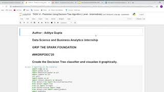 TASK VI : Prediction Using Decision Tree Algorithm Level Intermediate