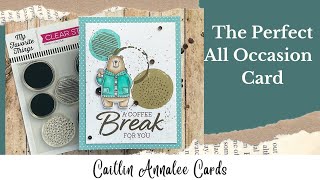 Making a Perfect All-Occasion Card | New My Favorite Things Stamps Mini Haul