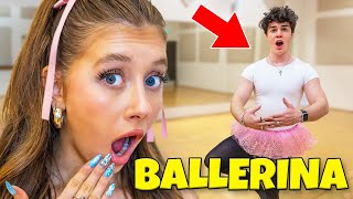 TURNING MY BOYFRIEND INTO A BALLERINA FOR 24 HOURS!  **Funny**