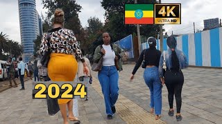 Beautiful Girls on street of Addis Ababa,  Ethiopia , 🇪🇹 Addis Ababa walking Tour 2024