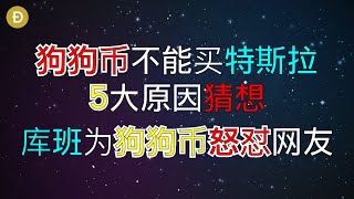 狗狗币通货膨胀严重吗？狗狗币不能买特斯拉的5大原因猜想，库班为了狗狗币给网友上课｜ 比特币 新闻2021