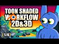 Blender Toon/Cel Shader Tutorial 2D Grease Pencil + 3D Modelling [1/4]