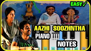 Aazhi Soozhntha Piano Cover with NOTES | Sivappu Manjal Pachai | EASY Keyboard Tutorial