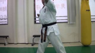 心輝カラテ　【貫手】突き・・。　実演・・玉城厚志 #空手 #karate #kyokushin