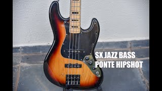 Ponte Hipshot: Upgrade do Baixo SX Jazz Bass