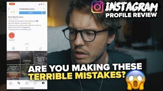 😱don't make these TERRIBLE INSTAGRAM MISTAKES!! -  Your Profiles Reviewed