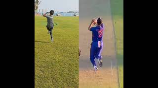 Arshdeep Singh Bowling action copy 🔥❤️ || #shorts #cricket #viral