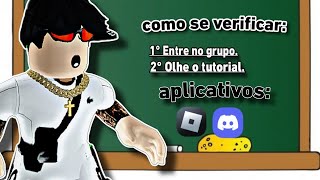 Como se verificar no grupo do dece/discord (EB do Tevez)