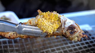 바닷바람 맞으며 먹는 알꽉찬 양미리,도루묵 / 속초 오징어난전 / Grilled lance-fish / Sandfish [Korean street food]