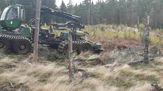 John Deere 1910  Forwarder with Bracke T26.b 2-Row Disc Trencher