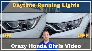 Can I turn off my daytime running lights (DRLs)?