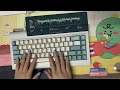 vortex kbt re 68 mechanical keyboard typing sounds 10 mins asmr gateron g pro brown