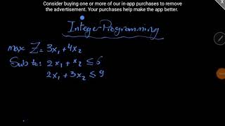 Integer programming using Rounding method