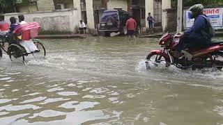 সিলেট তালতলা পয়েন্টে বন্যা।