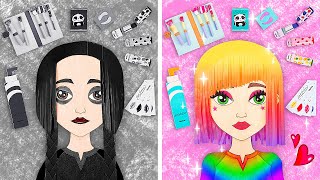 🖤💖PAPER DOLL BEAUTY MAKEOVER! | BlackPink Dollhouse Challenge!