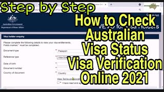 VEVO - Australia Visa Verification - | How to Check Australian Visa Status online #VEVOCheck