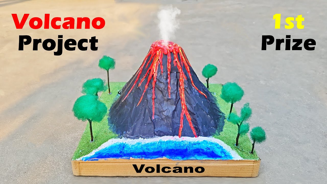Volcano Project Science Exhibition Working Model Easy Science