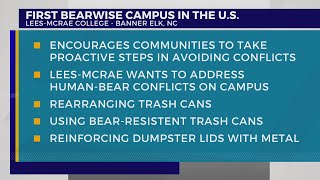 Lees-McRae College named the first BearWise campus in the country