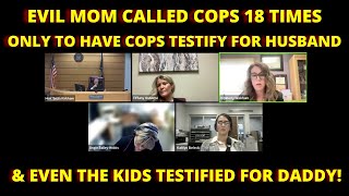 Part 1\u00262 DIVORCE CASE COPS CALLED 18 TIMES BUT THE POLICE TESTIFIED ON HIS BEHALF SHE WAS CAUGHT!