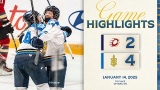 FIRST ROAD WIN | HIGHLIGHTS | Toronto Sceptres 4-2 Ottawa Charge | January 14, 2025