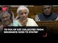 GST on health insurance row: FM Sitharaman tells opposition MPs to take it up with their states