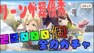 【このファン】石22000個　新ガチャ全力全ツッパ　★4リーンが超優秀　　雪遊びガチャの当たりキャラ