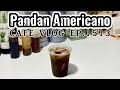 Cafe Vlog EP.1513 | Pandan Americano | Black coffee drinks | Coffee recipe