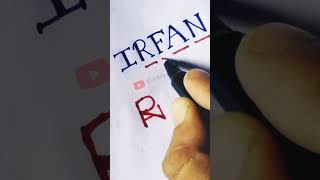 Irfan Name Logo Design ||#shorts #youtubeshorts #shortsvideo