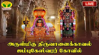 🔴Live : திருவானைக்காவல் ஜம்புகேசுவரர் கோவில் மார்கழி மாத சனி மகா பிரதோஷம் | Trichy |JayaTv Aanmeegam