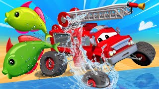 Monster Město -  Max je uvězněný v lese! | Monster truck animáky