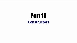 Java Programming Beginner Tutorials Part 18: Constructors