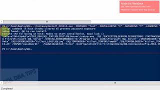 2. SQL server Installation using PowerShel