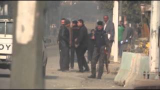 Raw: Blast Hits Iraq Army Recruiting Center