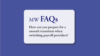 Tips for Switching Payroll Providers