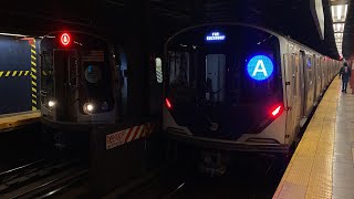 IND Fulton St Line: (A) and (C) Trains @ Utica Avenue (R46, R179, R211A, R211T)