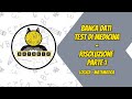 BANCA DATI MEDICINA 2024 || LIVE QUIZ SOLUZIONI || PRIMA SESSIONE || PARTE 1