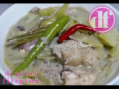 Ginataang Manok sa Papaya, Filipino dish Ginataang Manok sa Papaya, Filipino dish